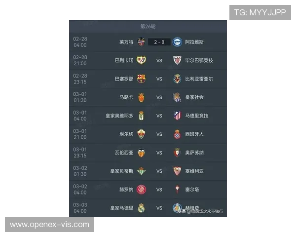 西甲联赛第26轮赛程安排及比赛看点分析 西甲联赛第26轮赛程安排及比赛看点分析